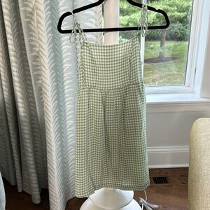 Altered state cream, gingham dress like new condition  extra small